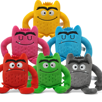 Pack de 6 peluches éducatives – Apprendre les émotions avec douceur