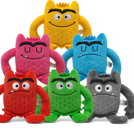 Pack de 6 peluches éducatives – Apprendre les émotions avec douceur